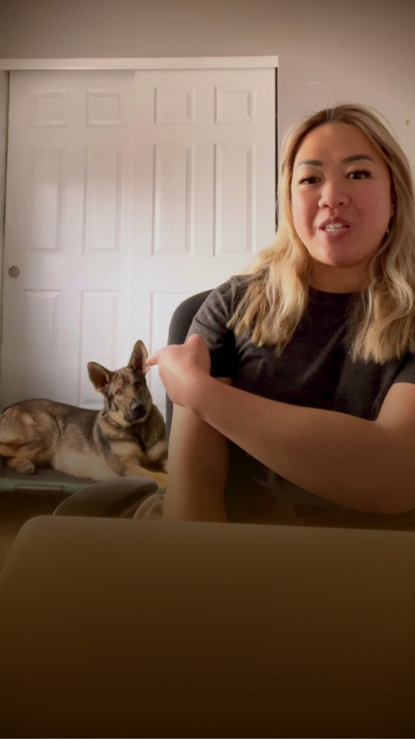 Tu with Goose after the 21-day board & train program